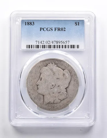 FR02 1883 Morgan Silver Dollar PCGS Low Ball a7685