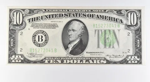 1934 A $10 New York NY Light Green Seal Fr#2006-B Mule *9602