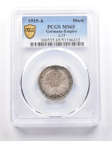 1915 A Germany Empire Mark J-17 MS65 PCGS *5366
