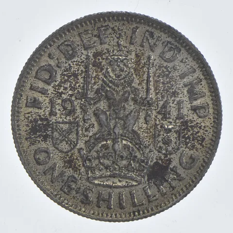 1941 Great Britain 1 Shilling Estate Coin Collection *887