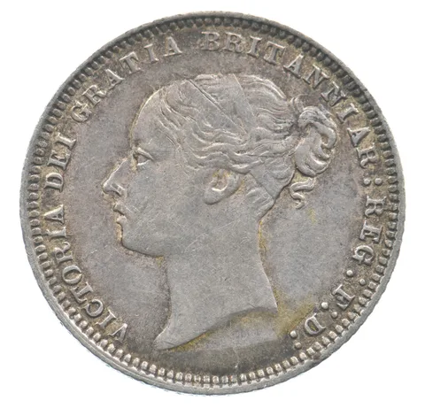 1872 Great Britain 6 Pence Young Head Victoria *6454