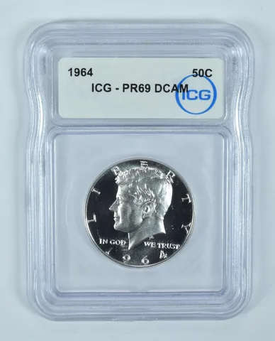 1964 Kennedy Half Dollar PR69 DCAM ICG
