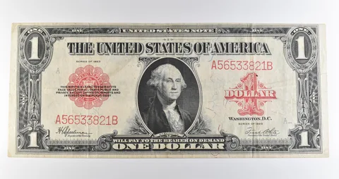 1923 $1 Legal Tender Large Note Red Seal *3577