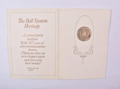 1984 Bell System Heritage Birthday Coin *1824