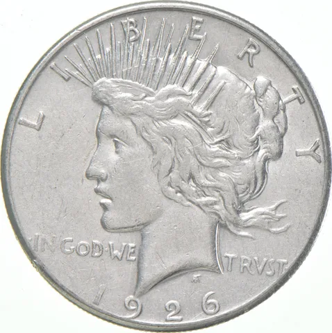 1926-S Peace US Silver Dollar - 90% San Francisco Minted