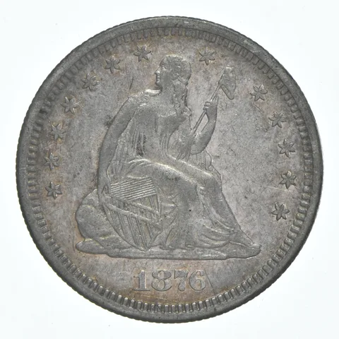1876-S Seated Liberty Quarter a6113
