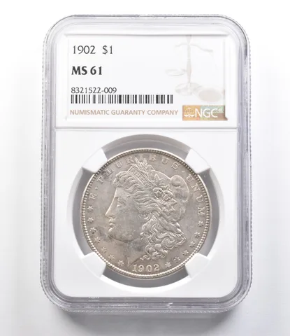 1902 Morgan Silver Dollar MS61 NGC *2547