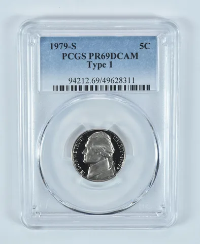 1979-S Jefferson Nickel Type 1 PR69 DCAM PCGS Blue Label