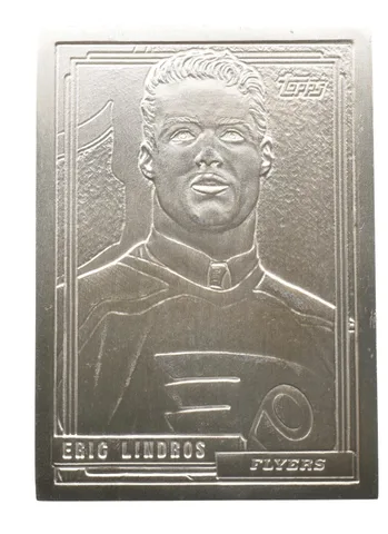 1992 Eric Lindros Flyers Silver Bar 4.25 Troy Oz Topps Cards *2426