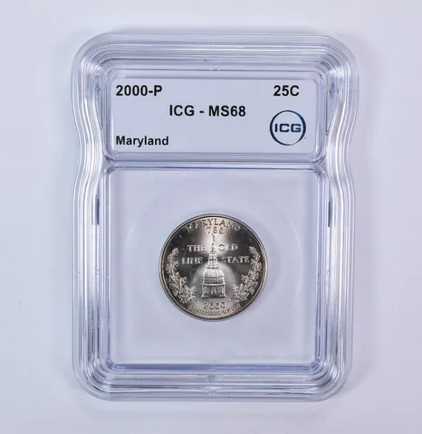 2000-P Washington State Quarter Maryland MS68 ICG