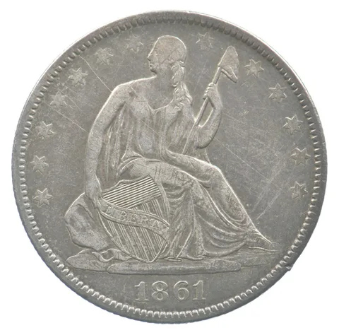 1861-O Seated Liberty Half Dollar *4802