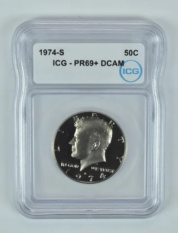 1974-S Kennedy Half Dollar PR69+ DCAM ICG