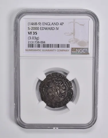 VF35 (1468-9) England 4 Pence S-2000 Edward IV (3.03 Grams) NGC a6503