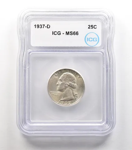 1937-D Washington Quarter MS66 ICG *6734