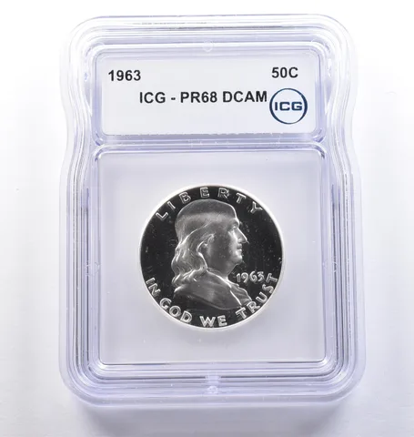 1963 Franklin Half Dollar PR68 DCAM ICG *9139