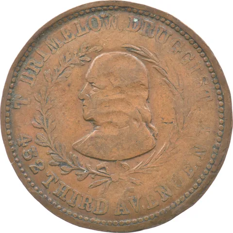 1863 Brimelow Civil War Token New York 630K-6a R-8 *4688