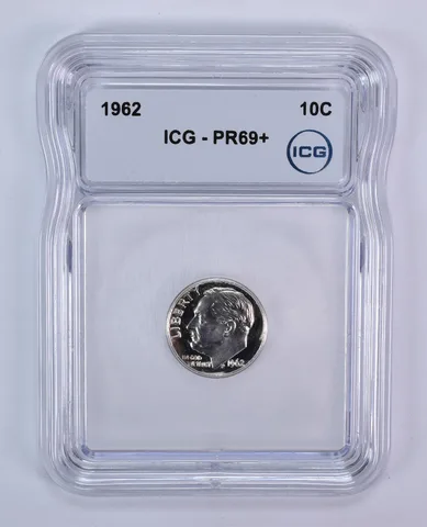 1962 Roosevelt Dime PR69+ ICG