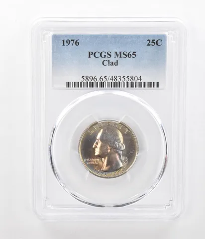 1976 Washington Quarter Clad MS65 PCGS Beautiful Tone *2378