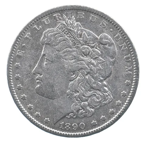 Better 1890-S Morgan Silver Dollar - 90% US Coin - Nice Coin *655