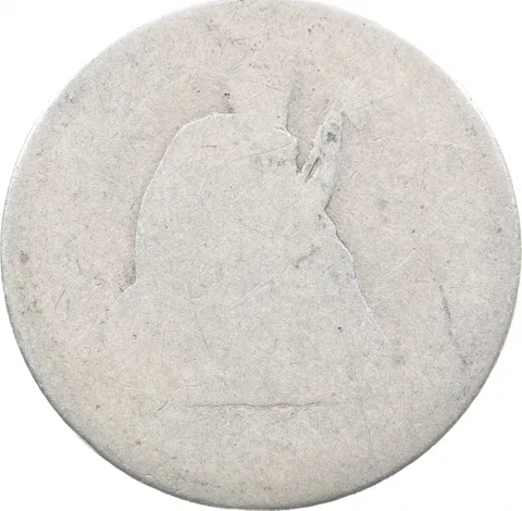 1850's Seated Liberty Quarter Lowball a0424