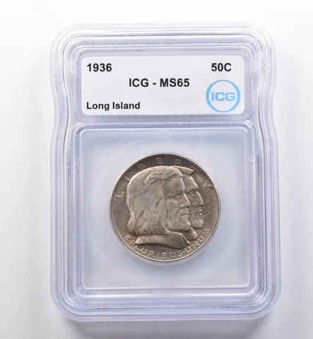 1936 Long Island Commemorative Half Dollar MS65 ICG *2315