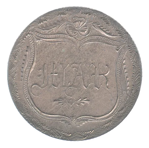 1856 Seated Liberty Quarter Love Token Pin EYAR a8601