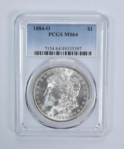 1884-O Morgan Silver Dollar MS64 PCGS Blue Label