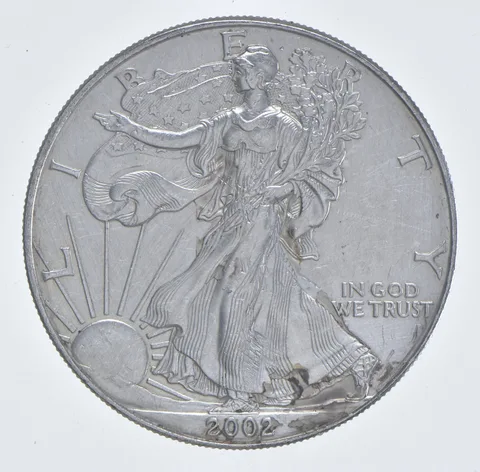 Better Date 2002 American Silver Eagle 1 Troy Oz .999 Fine Silver *533