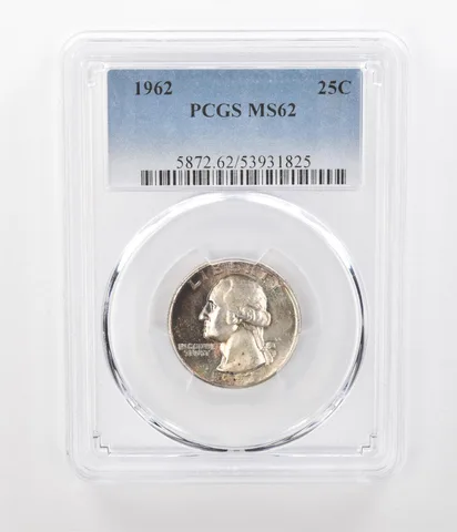 1962 Washington Quarter MS62 PCGS Beautiful Tone a1135