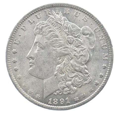 1891-O Morgan Silver Dollar a1054