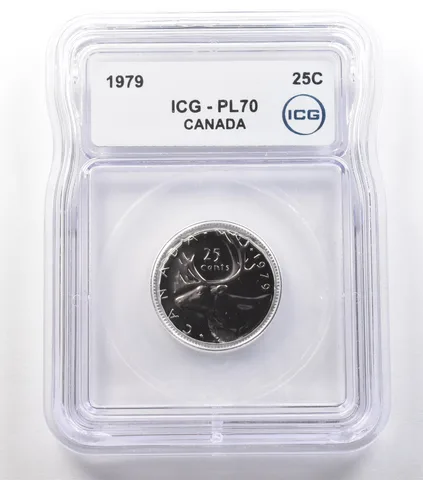1979 Canada 25 Cent Caribou PL70 ICG *2444