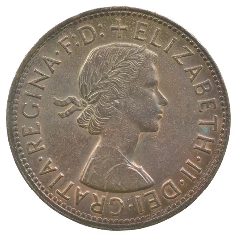 1955 (P) Australia Penny Dot After Penny Kangaroo *3399