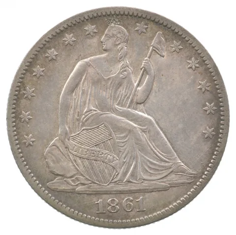 1861-O Seated Liberty Half Dollar a6212