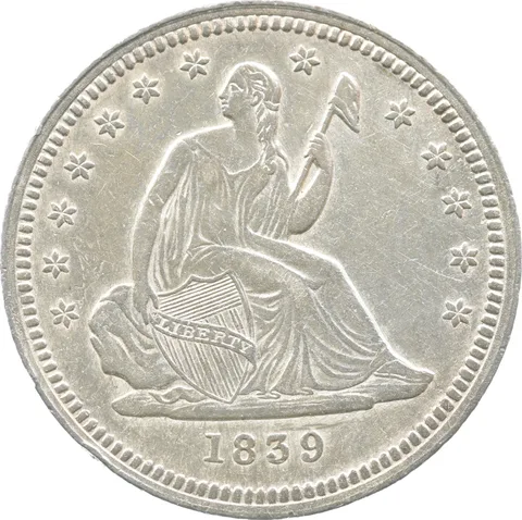 1839 Seated Liberty Quarter *8926