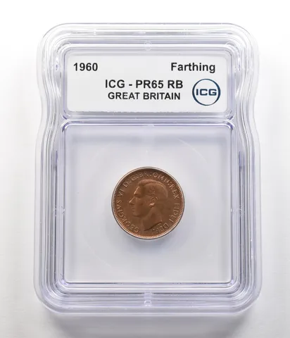 1950 Great Britain Farthing PR65 RB ICG a6768