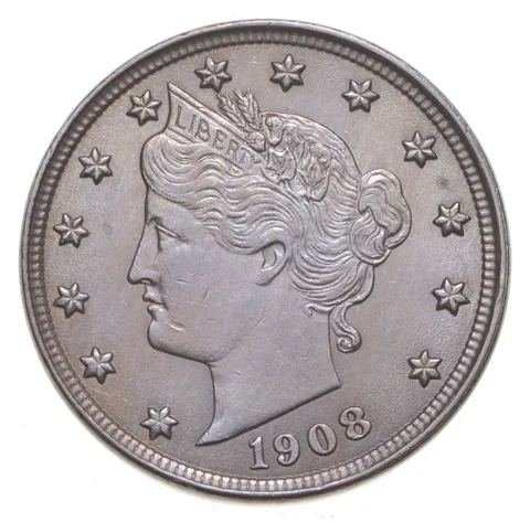 1908 Liberty V Nickel *3360