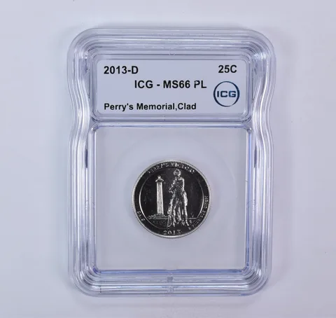 2013-D Washington Quarter ATB Perry's Memorial Clad MS66 PL ICG