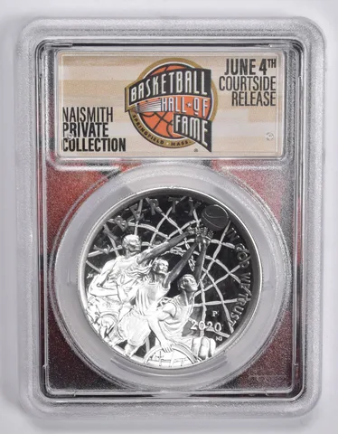 2020-P Basketball Hall of Fame FDOI Commemorative Dollar PR69 PCGS