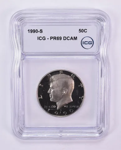 1990-S Kennedy Half Dollar PR69 DCAM ICG