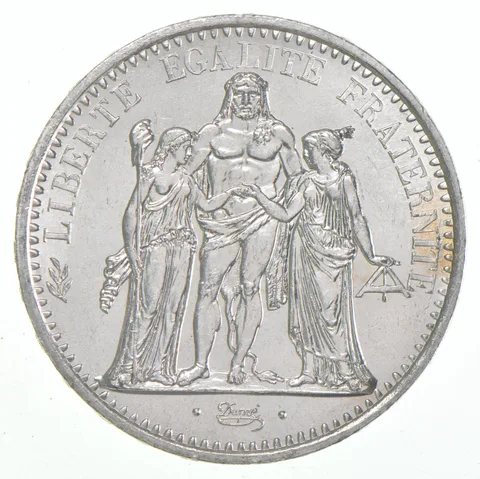 1968 France 10 Francs Hercules 90% Silver BU