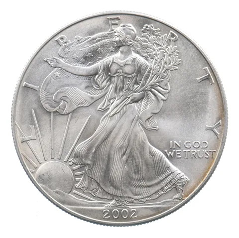 Better Date 2002 American Silver Eagle 1 Troy Oz .999 Fine Silver *612
