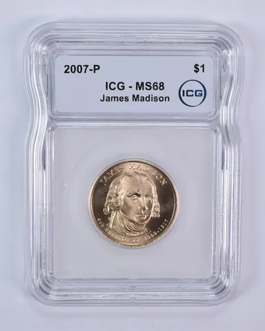 2007-P Presidential $1 James Madison MS68 ICG