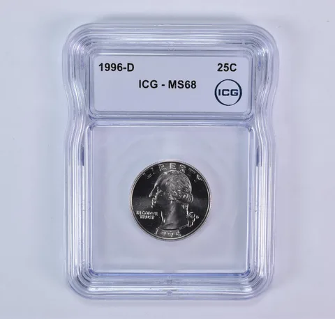 1996-D Washington Quarter MS68 ICG