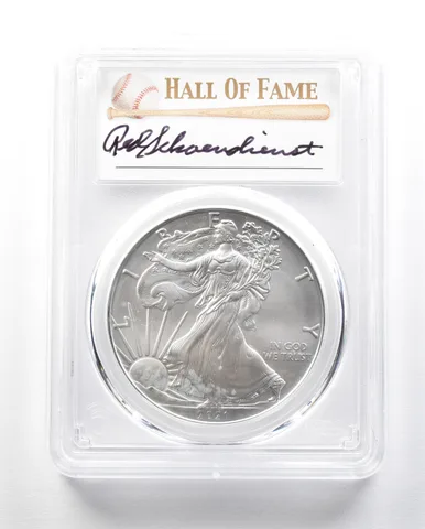 2021 (P) American Silver Eagle Type 1 FDOI Schoendienst MS70 PCGS a0481