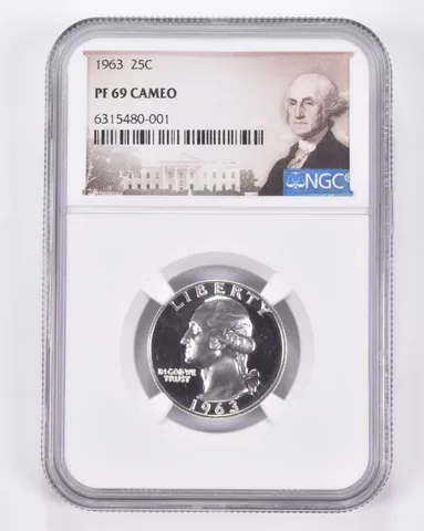 PF69 CAM 1963 Washington Quarter - Graded NGC *8955