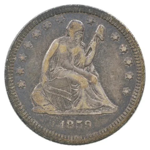 1859 Seated Liberty Quarter *8891