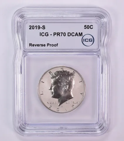 2019-S Kennedy Half Dollar Reverse Proof PR70 DCAM ICG