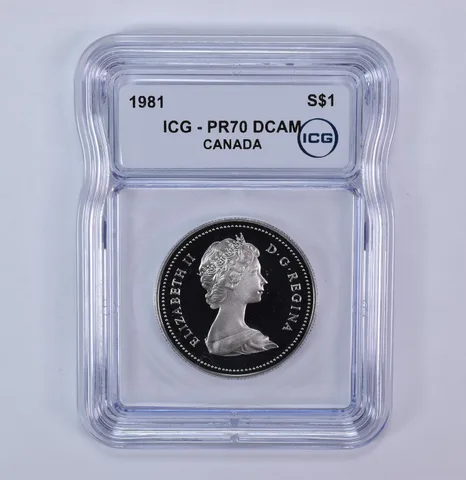 1981 Canada 1 Dollar Voyageurs PR70 DCAM ICG