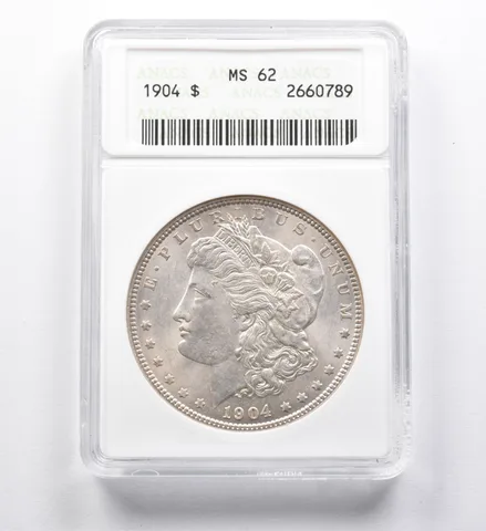 MS62 1904 Morgan Silver Dollar ANACS Soapbox Upgrade? *4430