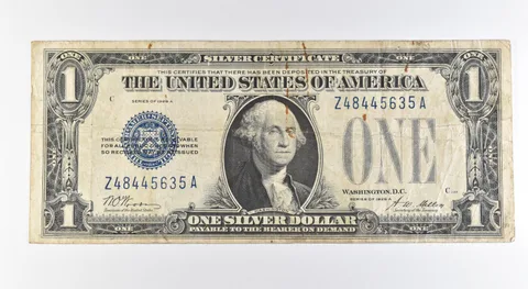 1928 A $1 Silver Certificate Blue Seal Fr#1601 *0408